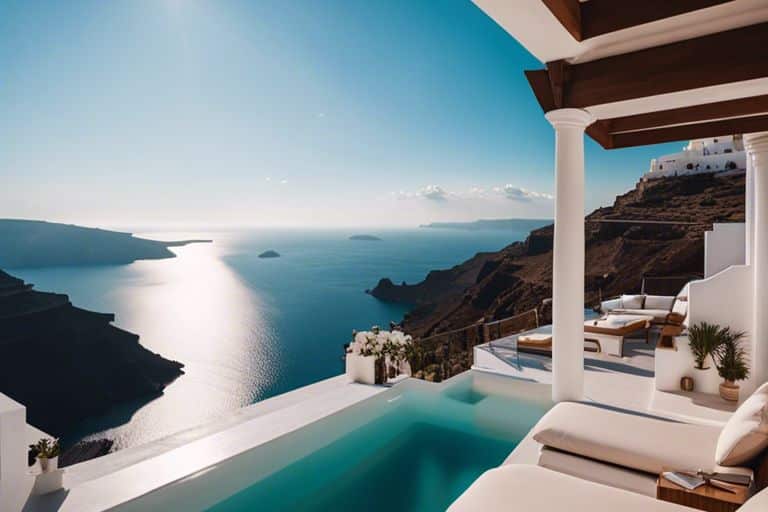 luxurious cliffside villa stay in santorini ipt Vacation Tribe